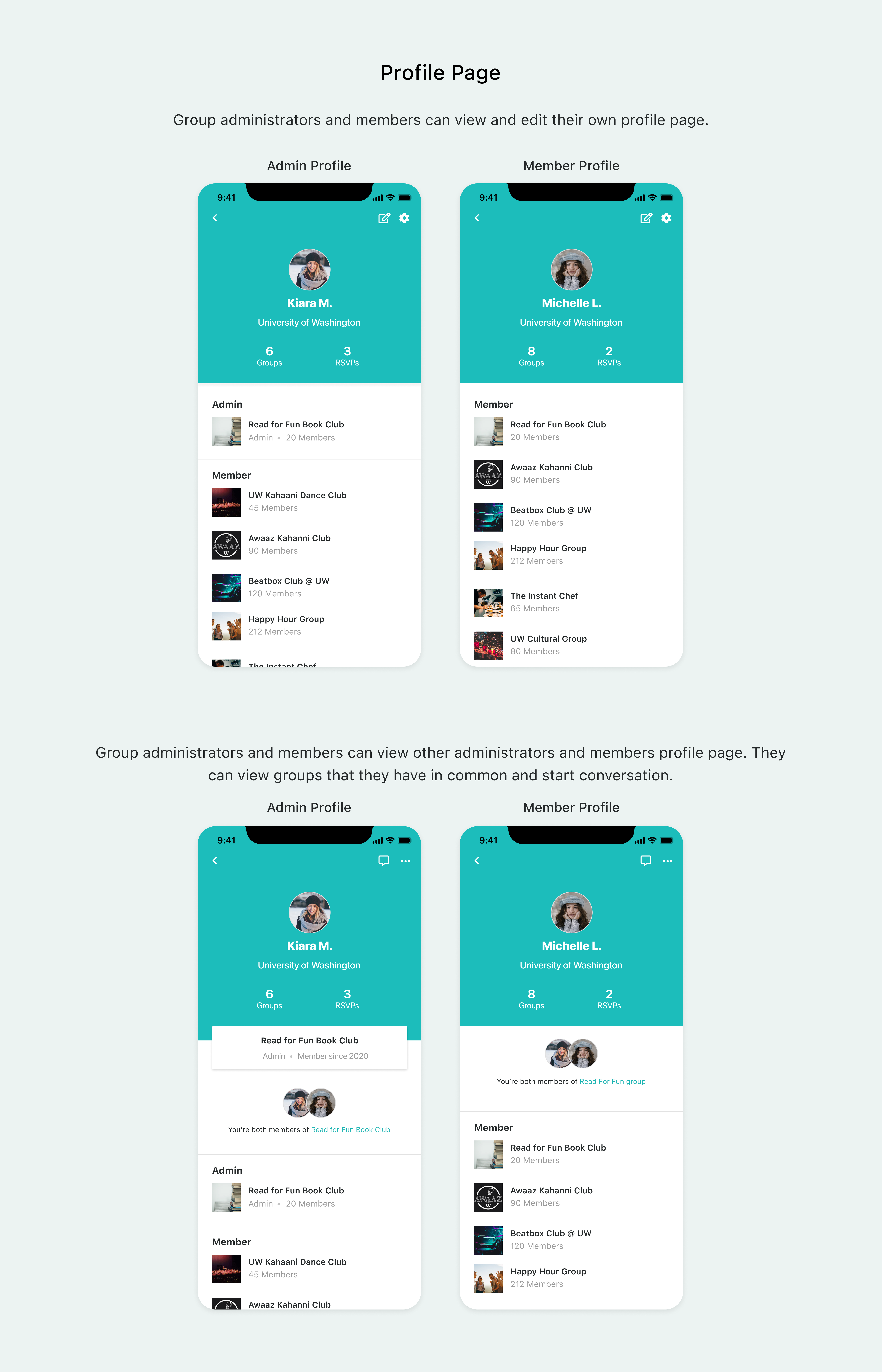 Profile Page