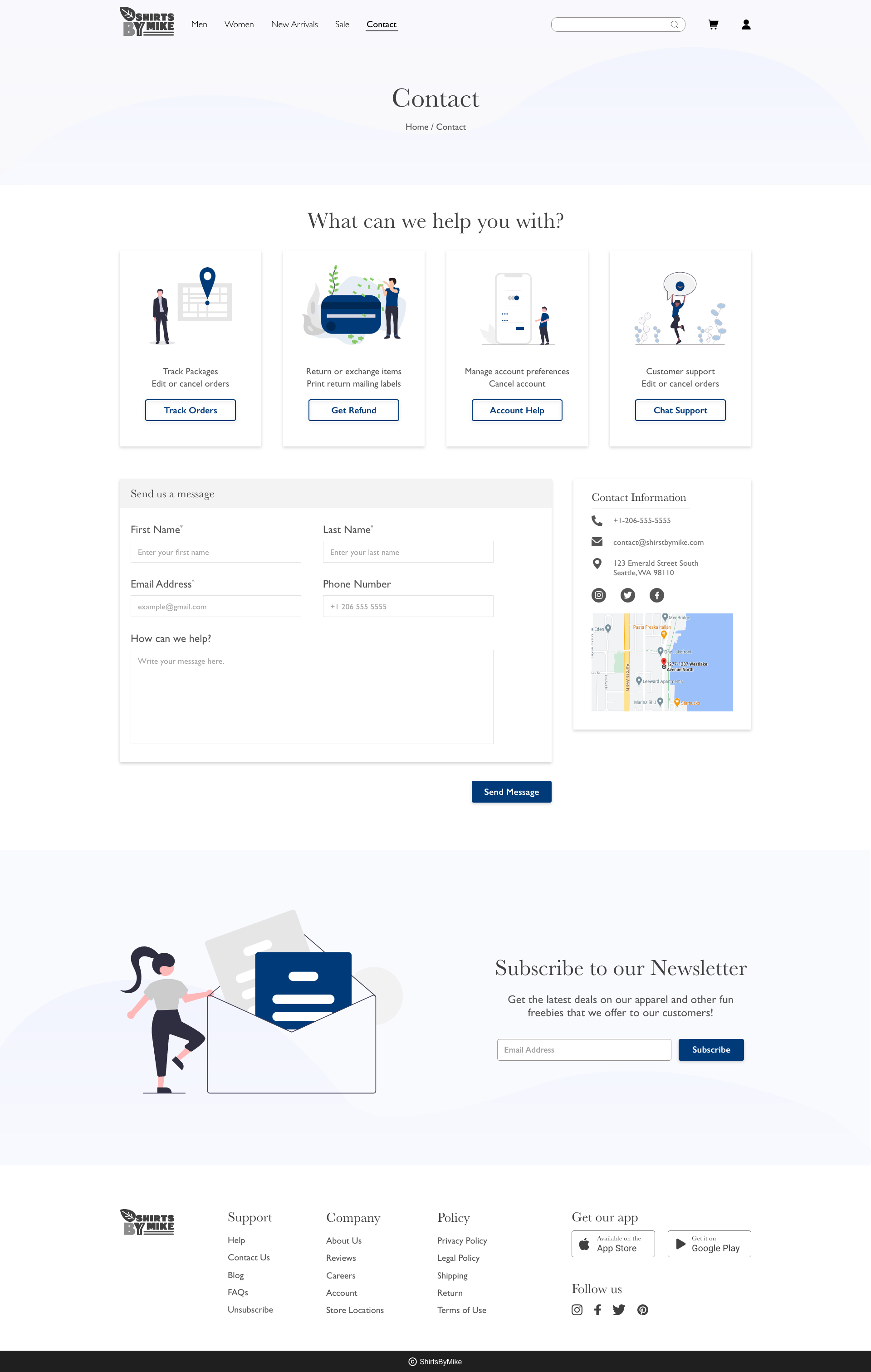 Contact Us Page